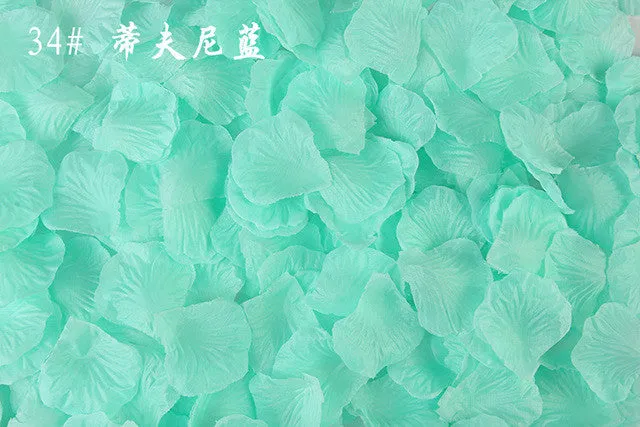 100PCS rose petals wedding decoration silk festival party table table confetti decoration