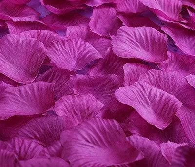 100PCS rose petals wedding decoration silk festival party table table confetti decoration