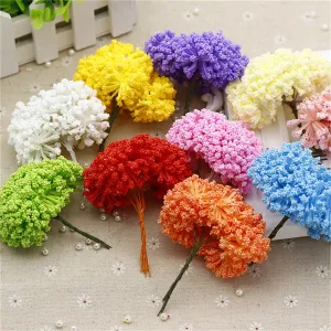 12pcs/lot MIni Artificial Foam Stars Flower Bouquet for Valentine birthday gift wedding car party decoratio Flowers