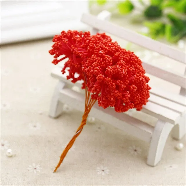 12pcs/lot MIni Artificial Foam Stars Flower Bouquet for Valentine birthday gift wedding car party decoratio Flowers