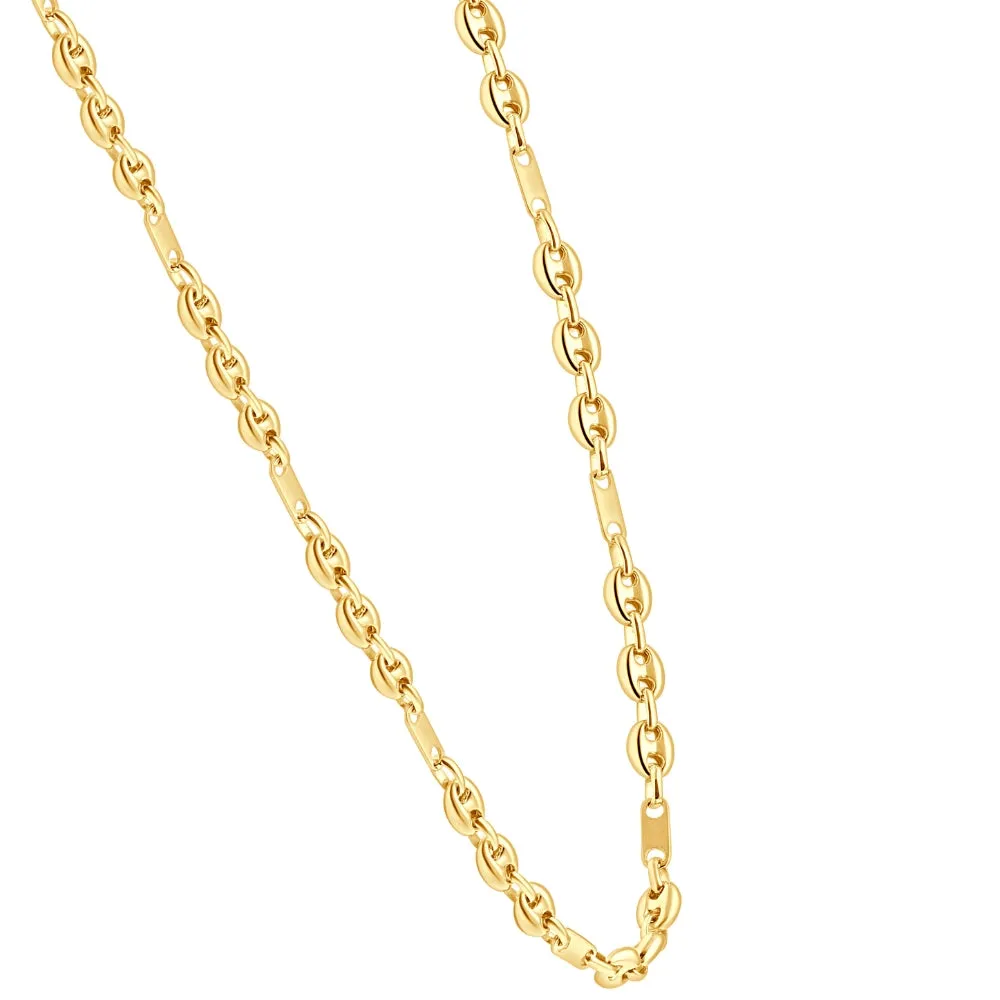 14k Yellow Gold Women's 22" Marine Chain Necklace 14.2 Grams 5.5mm Thick