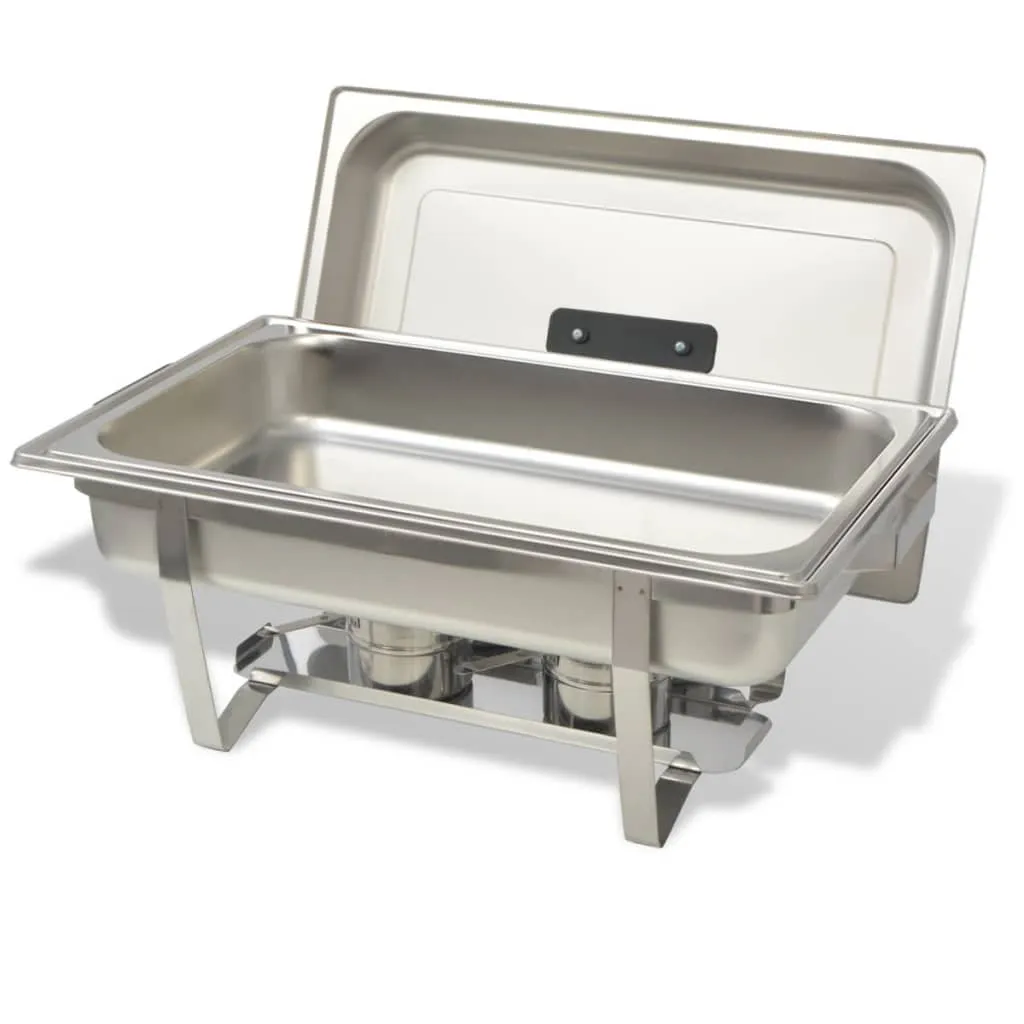 2 Piece Chafing Dish Set Stainless Steel