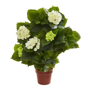 29" Artificial Hydrangea Plant - Low Maintenance, Life-Like & Vibrant Silk Flowers For Busy People.