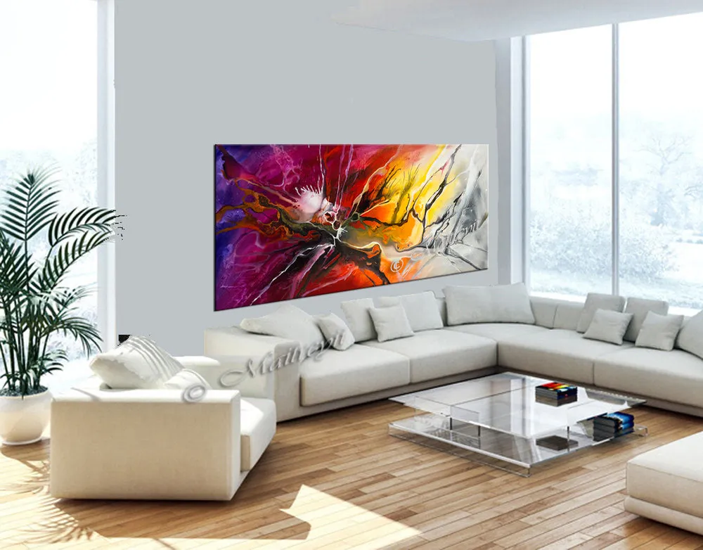 Abstract Modern Art Modern Wall Art Amazing Abstract Gold Flow Painting - Amazing Abstract 17