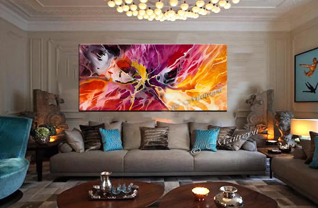 Abstract Modern Art Oil Painting on Canvas Amazing Abstract Gold Flow Painting - Amazing Abstract 16