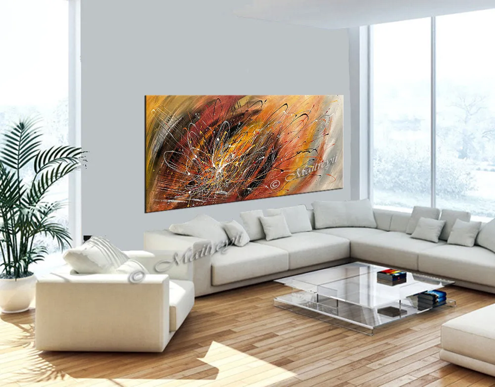 Abstract Modern Art Oil Painting on Canvas Amazing Abstract Strings Painting -Amazing Abstract 22