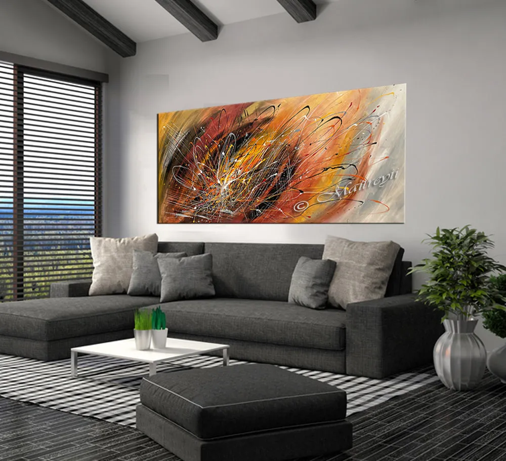 Abstract Modern Art Oil Painting on Canvas Amazing Abstract Strings Painting -Amazing Abstract 22