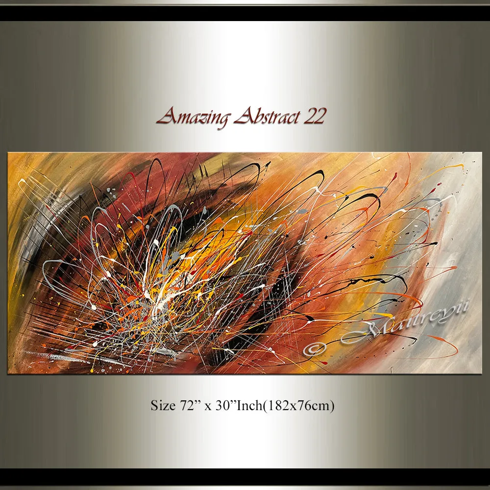 Abstract Modern Art Oil Painting on Canvas Amazing Abstract Strings Painting -Amazing Abstract 22