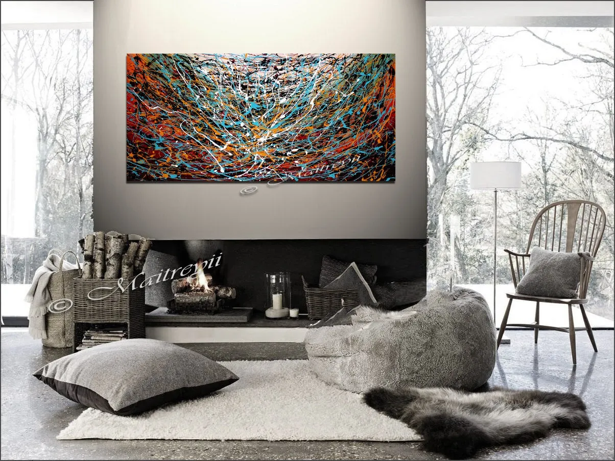 Abstract Paintings Original Modern Art -  Vintage Glory 2