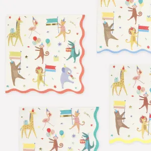 Animal Parade Large Napkins