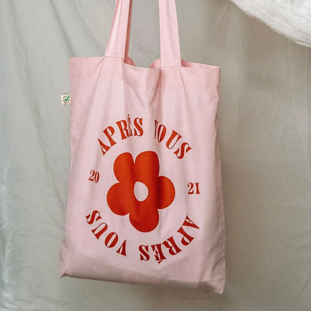 Aprés Vous Original Logo Tote Bag Candy Pink