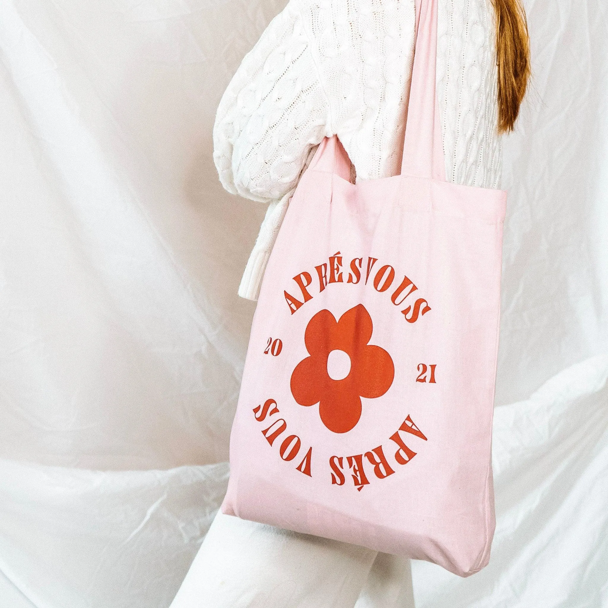 Aprés Vous Original Logo Tote Bag Candy Pink