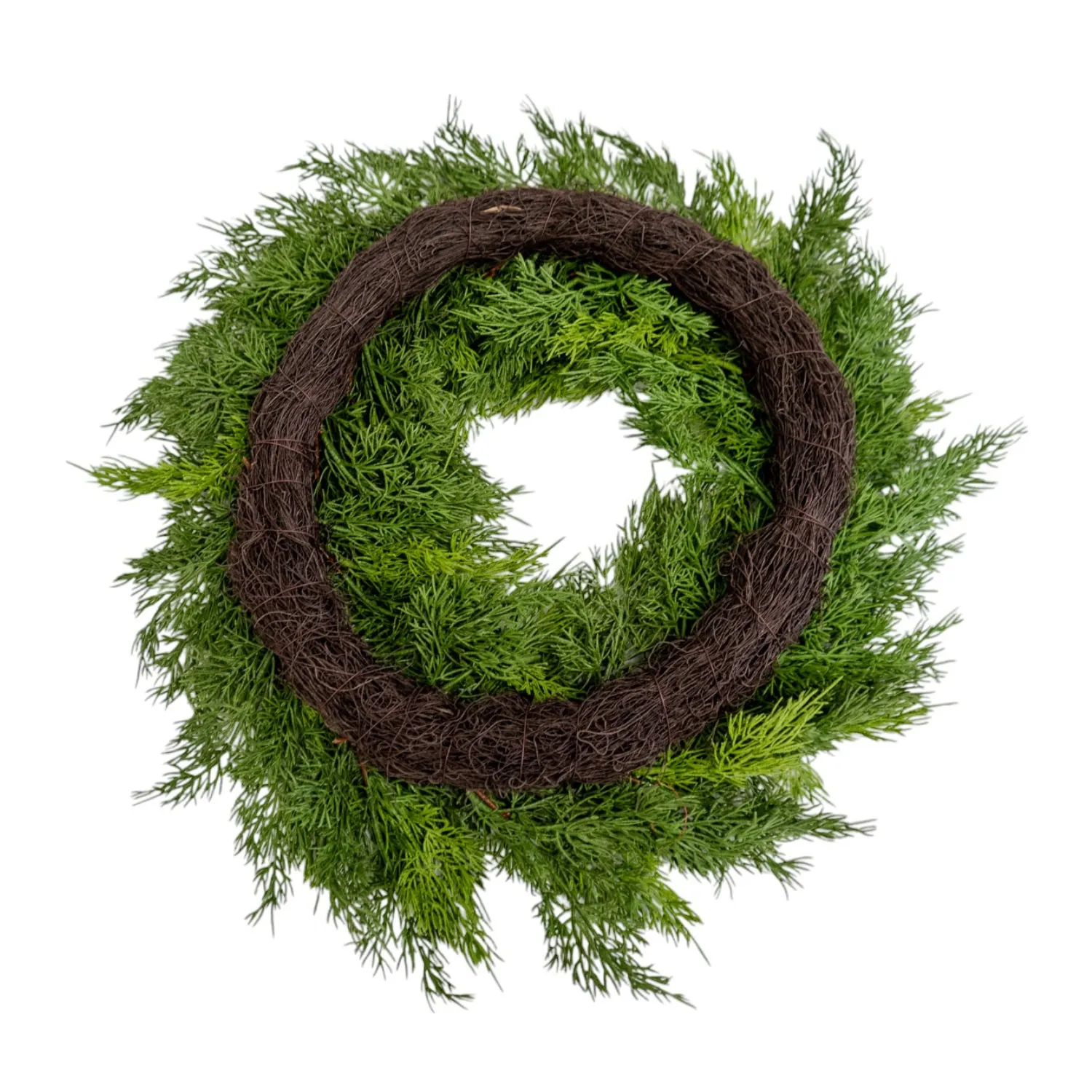 Artificial 24" Fresh Touch Cedar Wreath