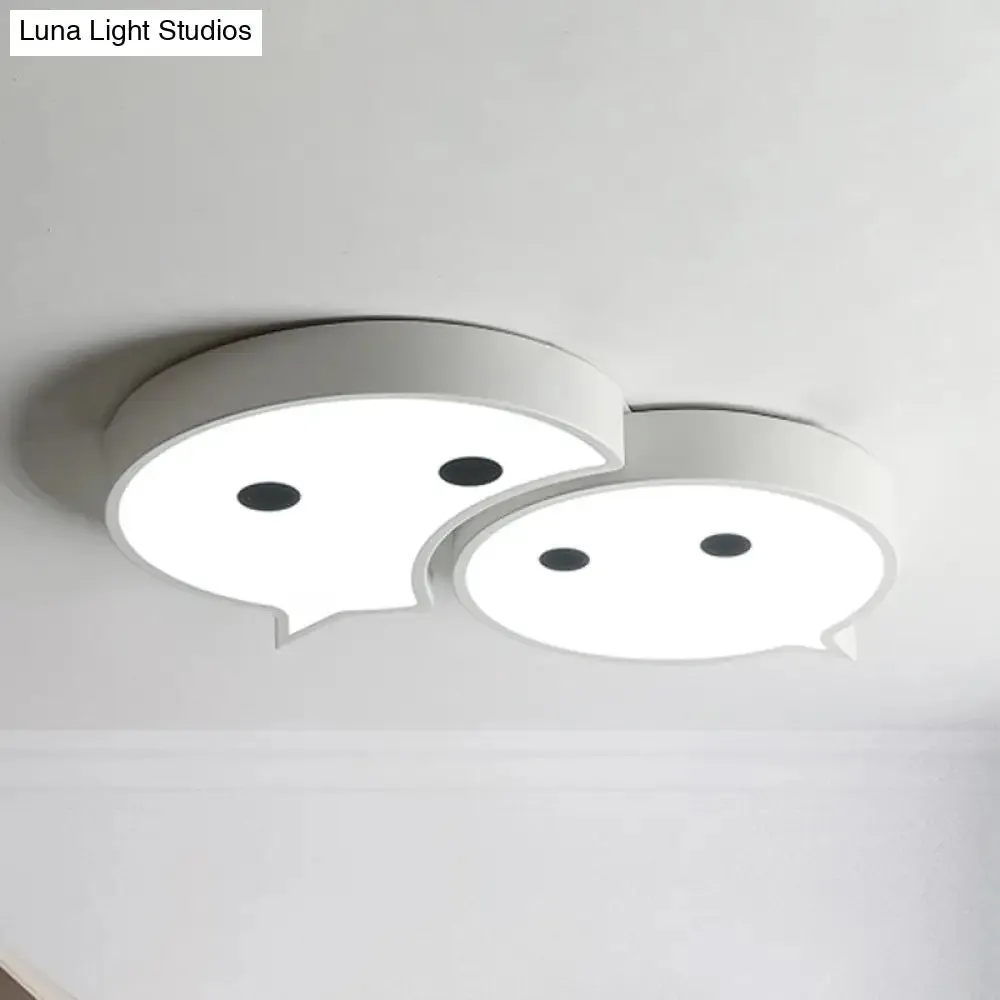 Baby Elf LED Ceiling Mount Light: Charming Metal and Acrylic Lamp for Child's Bedroom