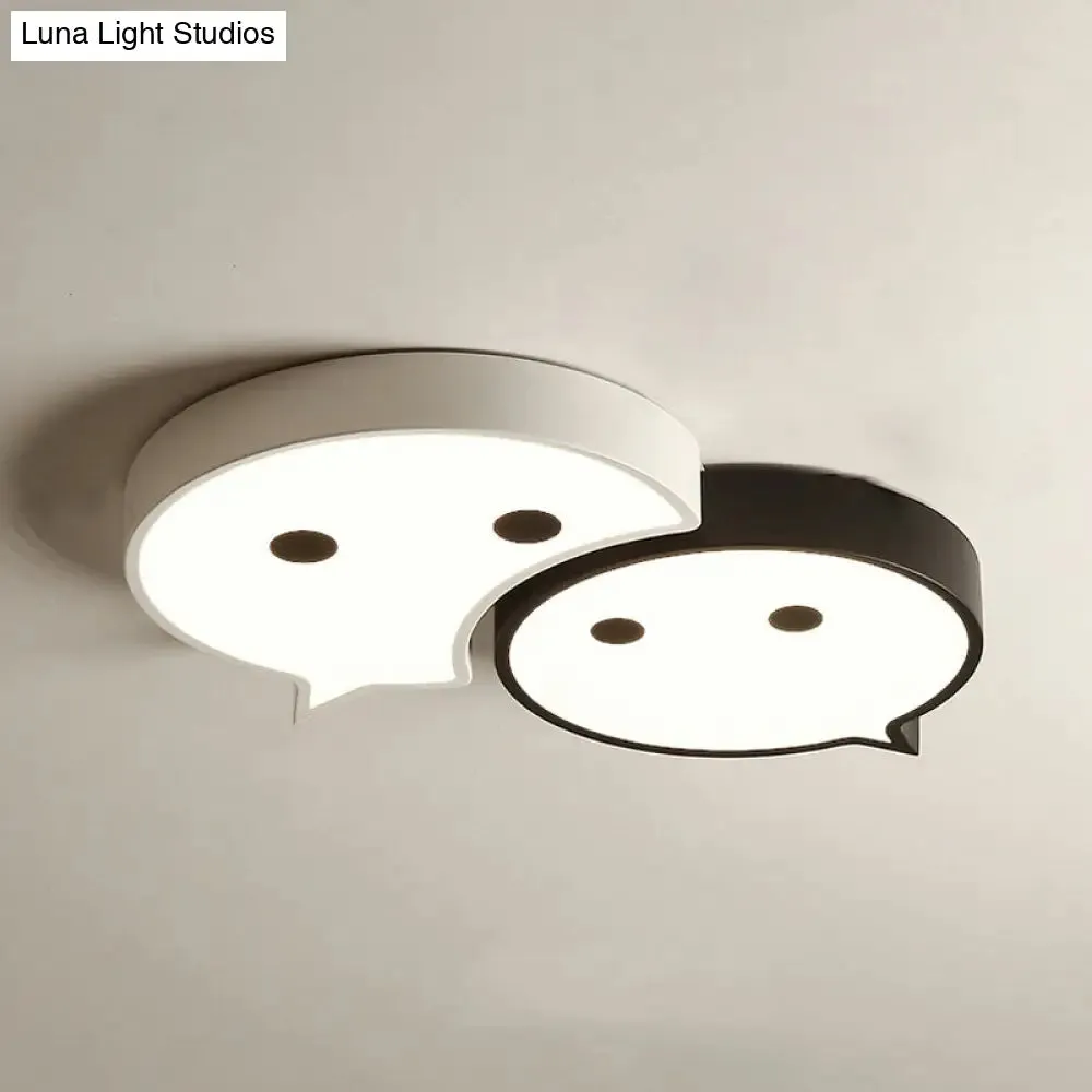 Baby Elf LED Ceiling Mount Light: Charming Metal and Acrylic Lamp for Child's Bedroom