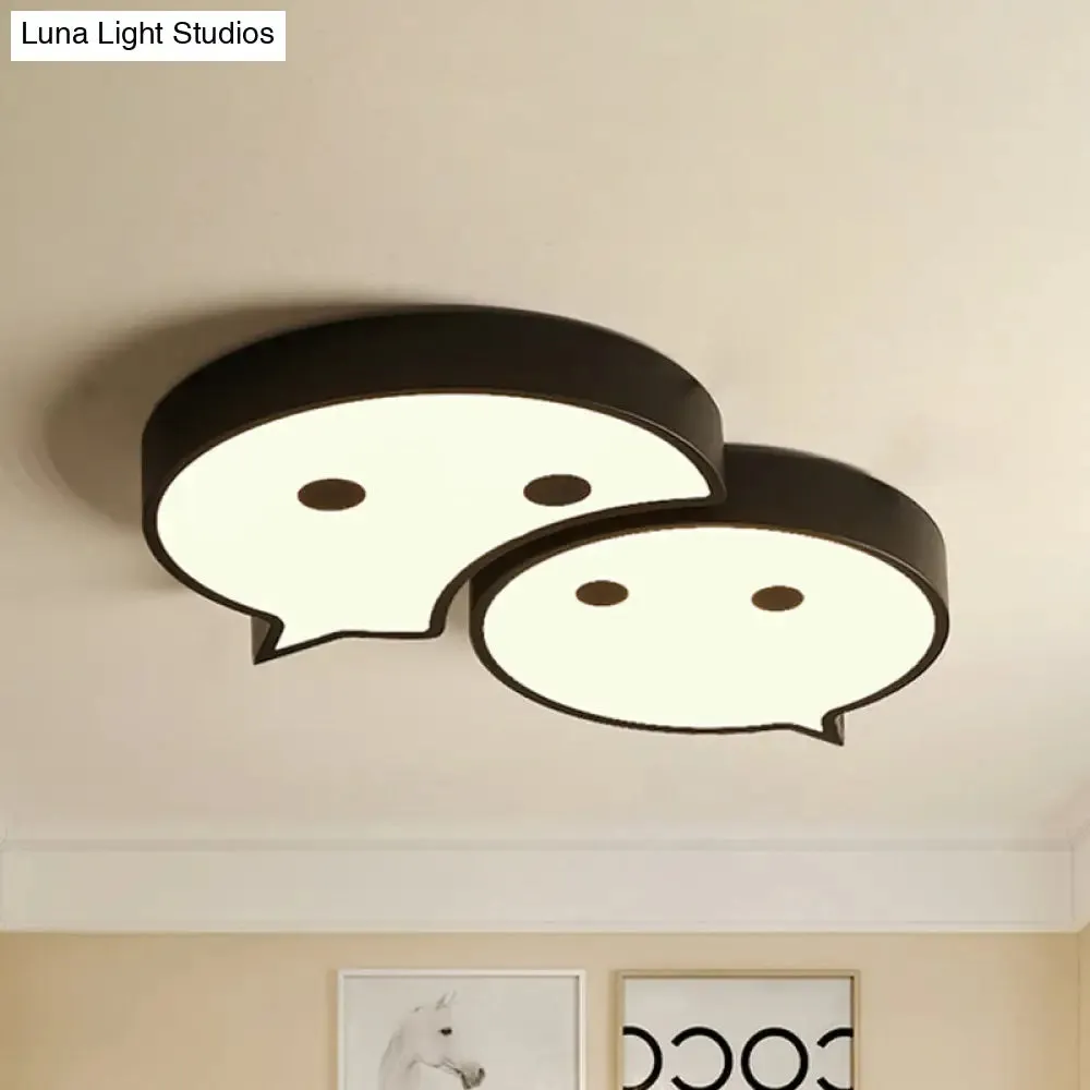 Baby Elf LED Ceiling Mount Light: Charming Metal and Acrylic Lamp for Child's Bedroom