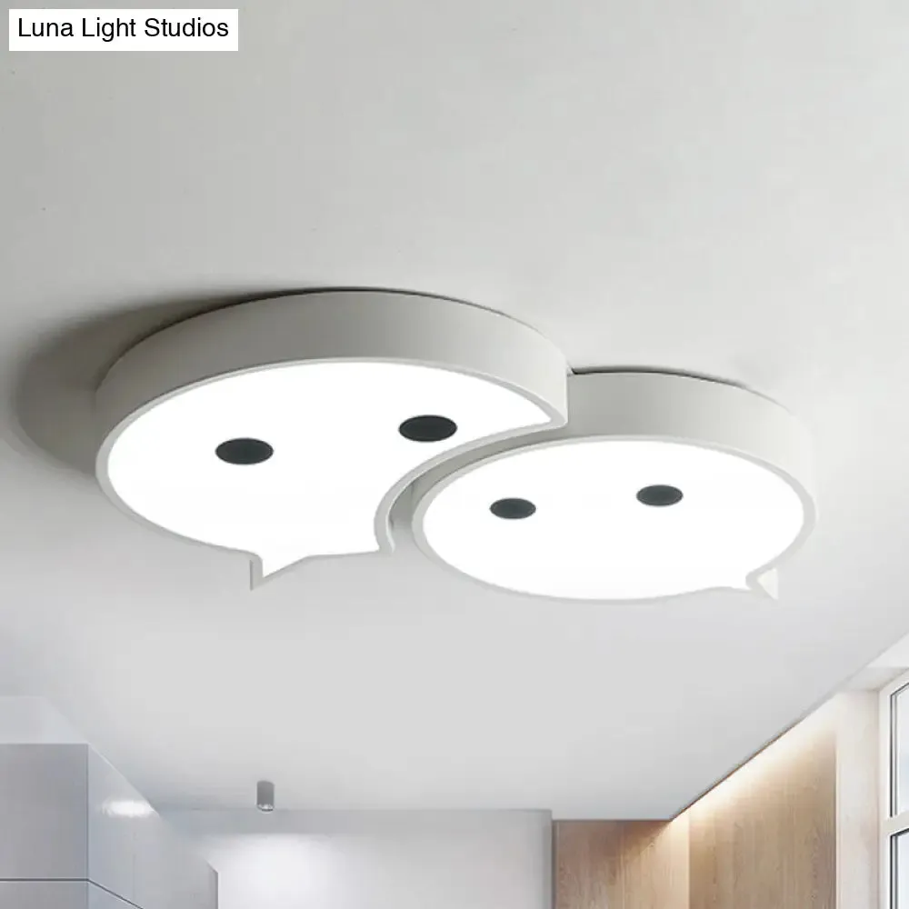 Baby Elf LED Ceiling Mount Light: Charming Metal and Acrylic Lamp for Child's Bedroom