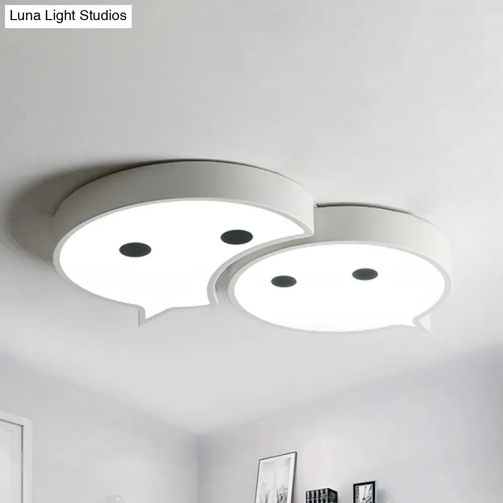 Baby Elf LED Ceiling Mount Light: Charming Metal and Acrylic Lamp for Child's Bedroom