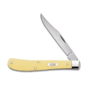 CASE KNIVES YELLOW SYNTHETIC SLIMLINE TRAPPER