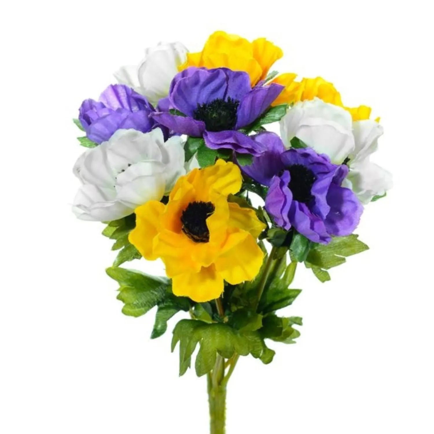 CB Imports 27cm Yellow/Purple Anemone Bush