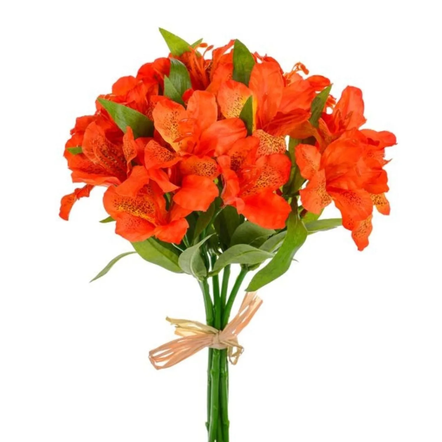 CB Imports 33cm Orange Artificial Alstromeria Bundle