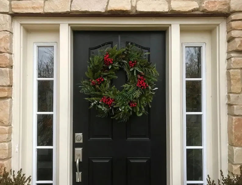 Christmas on the Farm Winter Wreath