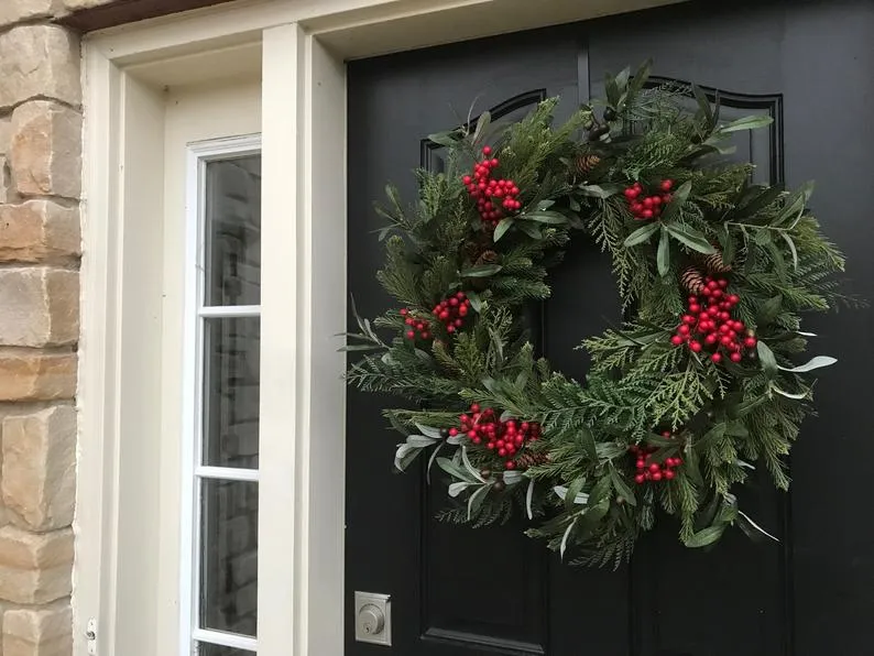 Christmas on the Farm Winter Wreath