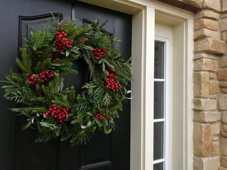 Christmas on the Farm Winter Wreath