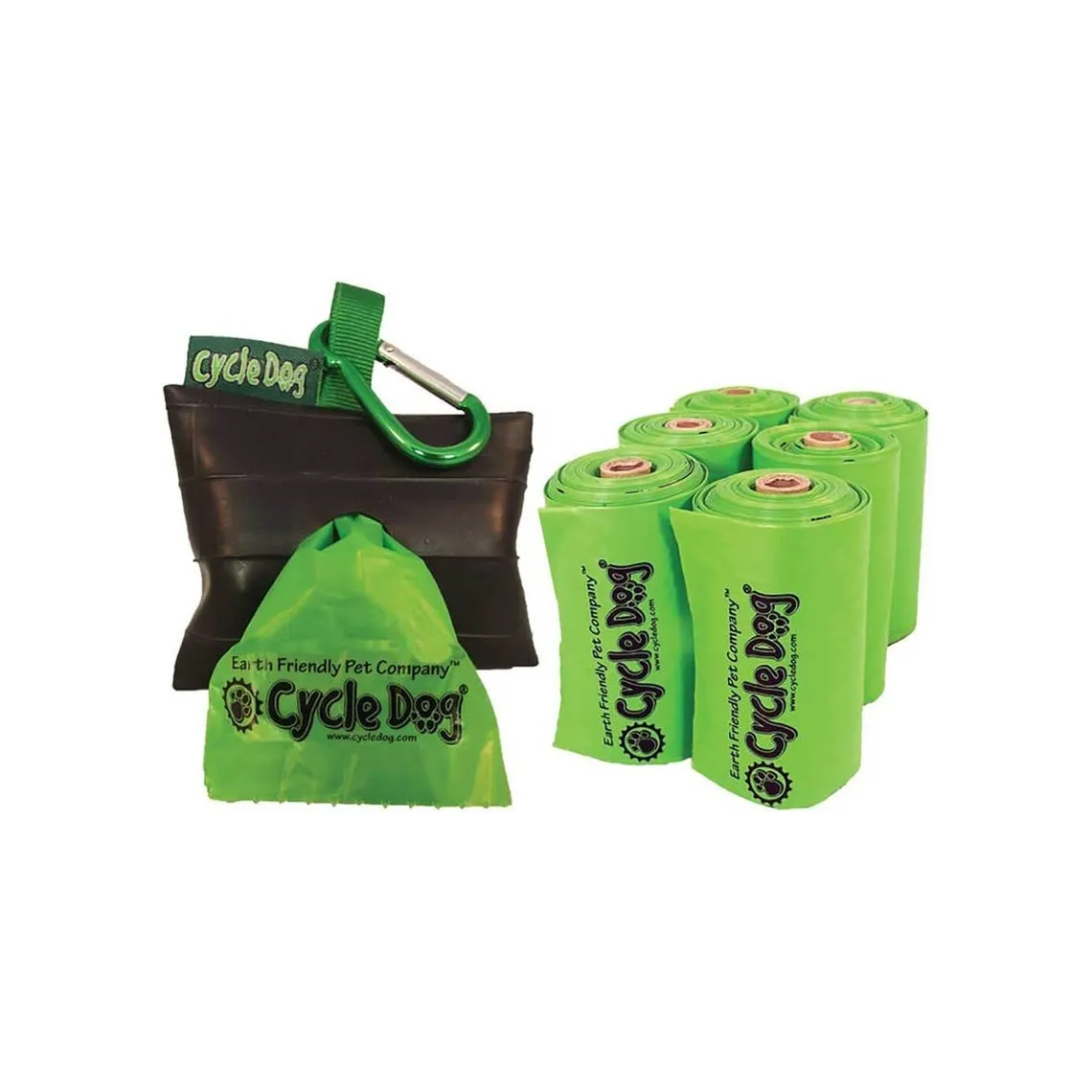 Compostable Cycle Dog Poop Bags & Park Pouch holder