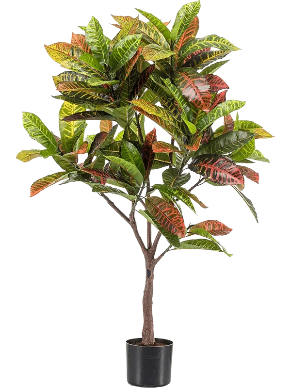 Croton Artificial Plant Premium Faux 120cm Height