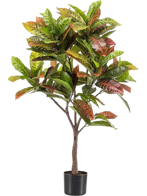 Croton Artificial Plant Premium Faux 120cm Height