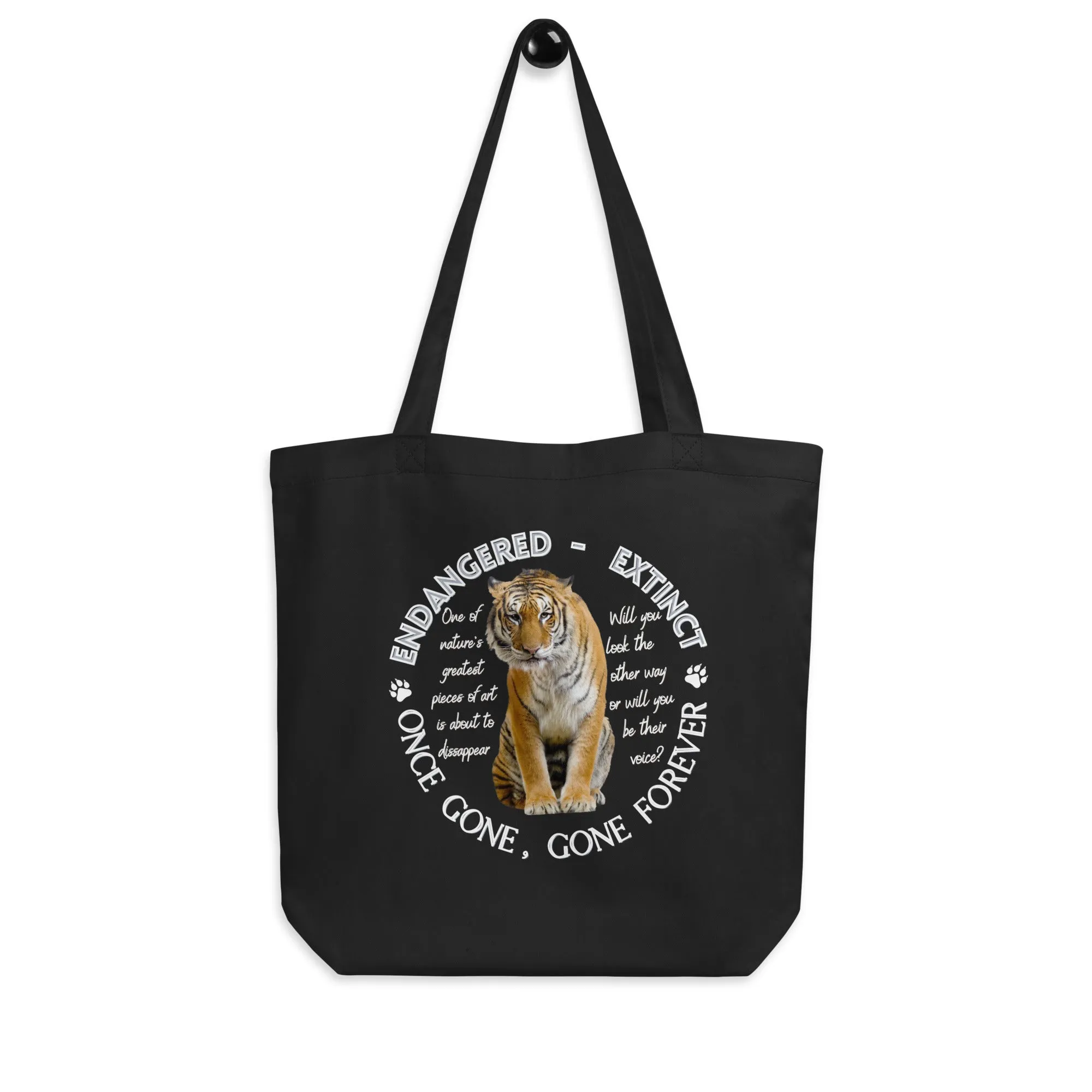 Eco Tote Bag, Tiger's Voices