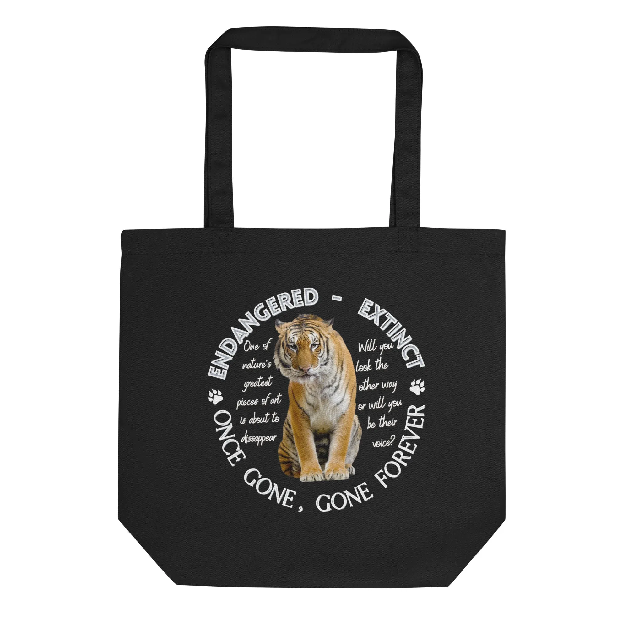 Eco Tote Bag, Tiger's Voices