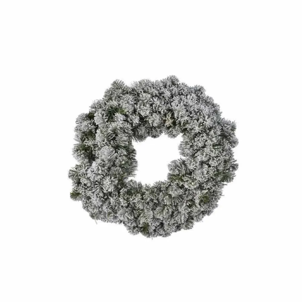 Everlands Snowy Imperial Wreath 90cm