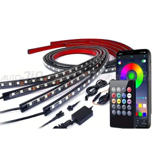 Fancy RGB 12V LED Strips Car Chassis Ambient Light With App