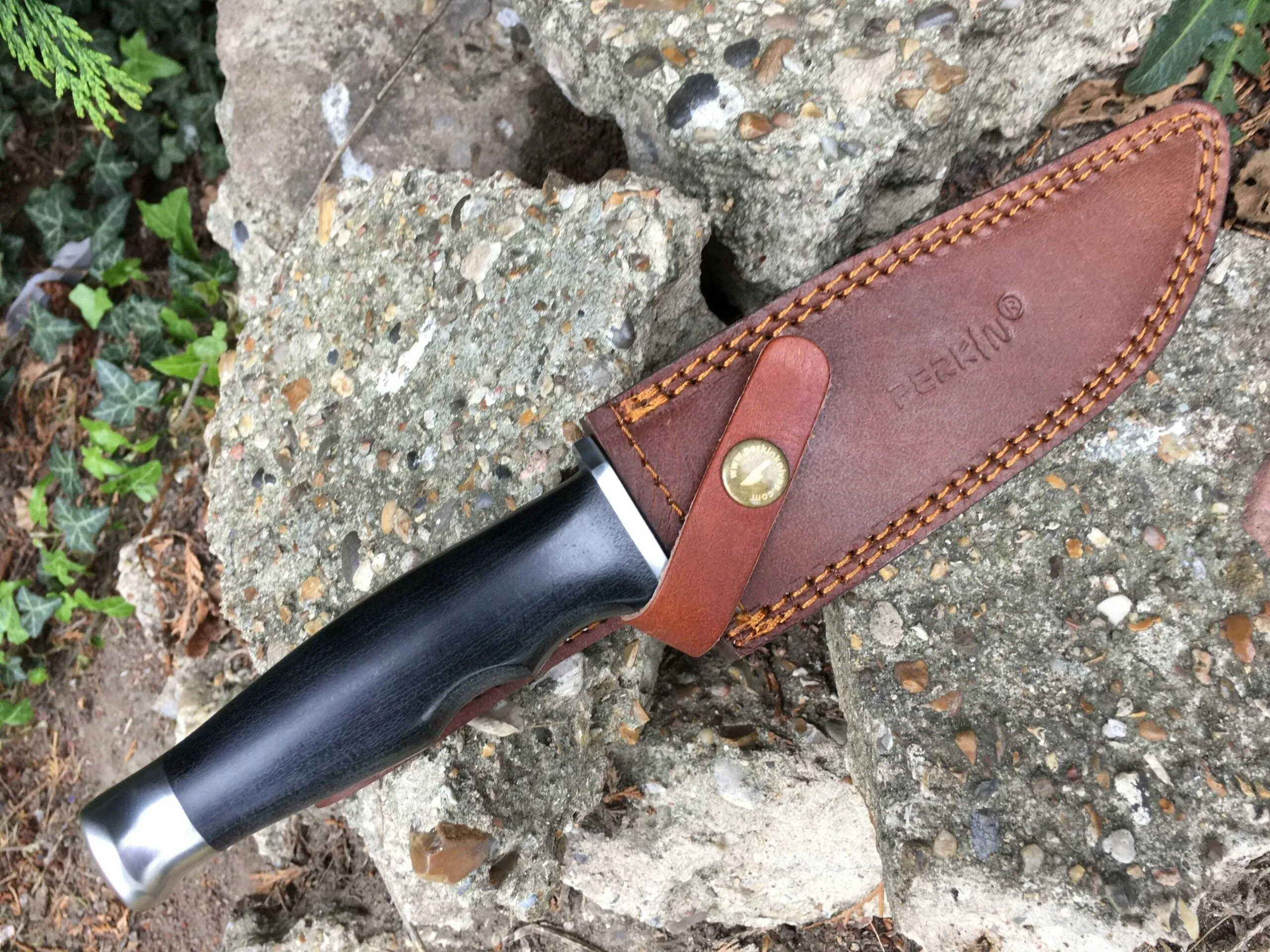 Fixed blade Survival knife with Micarta Handle