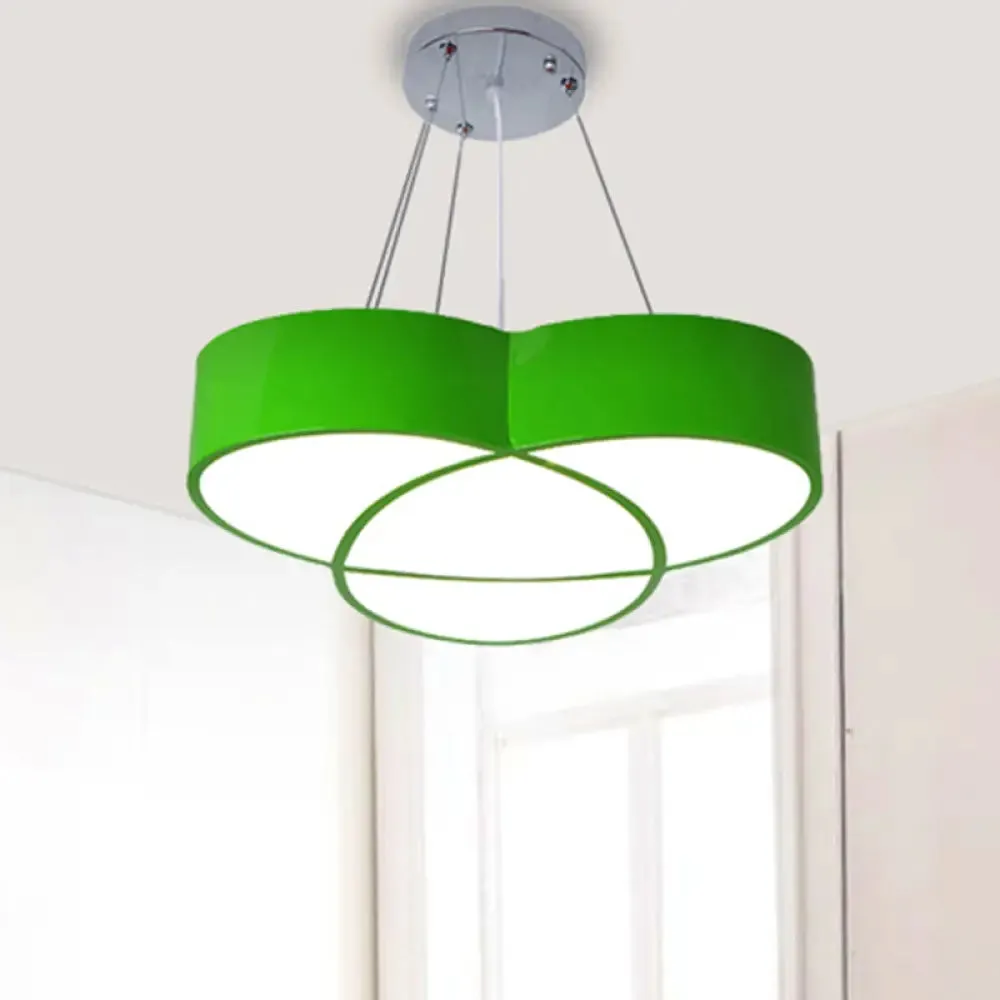 Flower Pendant Light - Creative Metal & Acrylic Lamp for Nursing Room