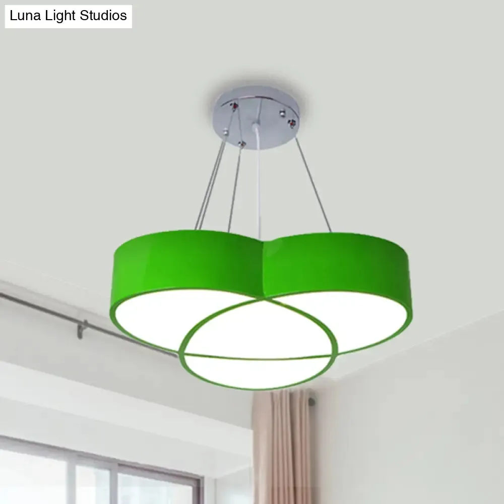 Flower Pendant Light - Creative Metal & Acrylic Lamp for Nursing Room