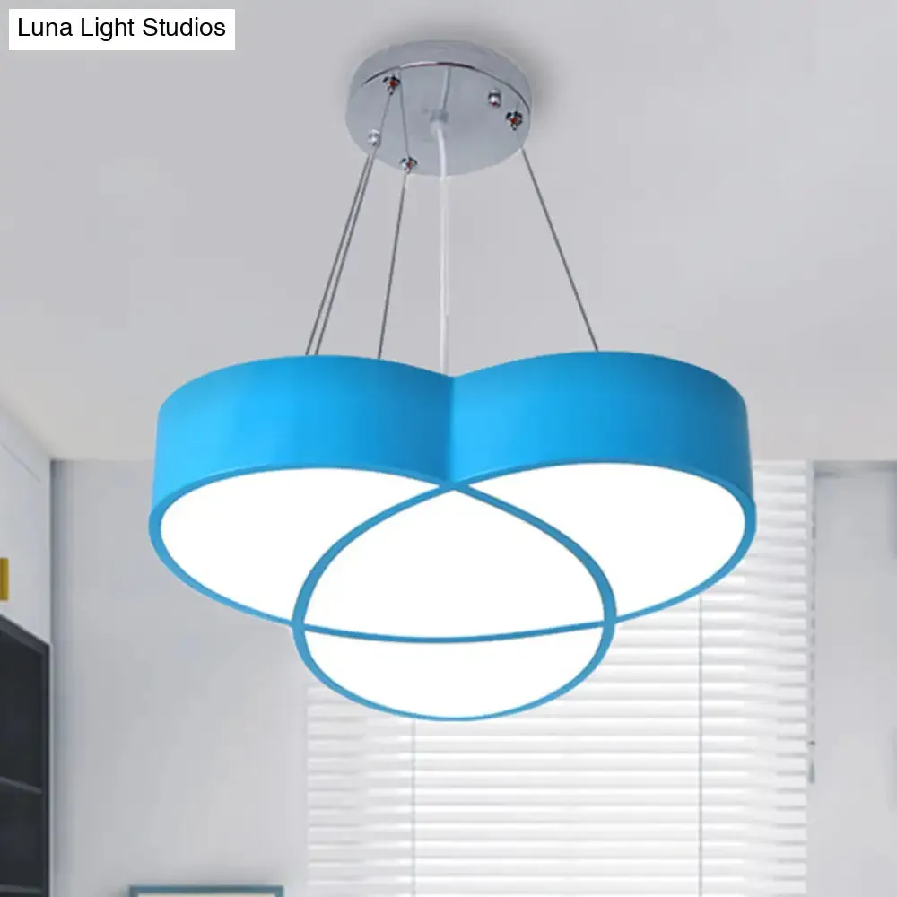 Flower Pendant Light - Creative Metal & Acrylic Lamp for Nursing Room