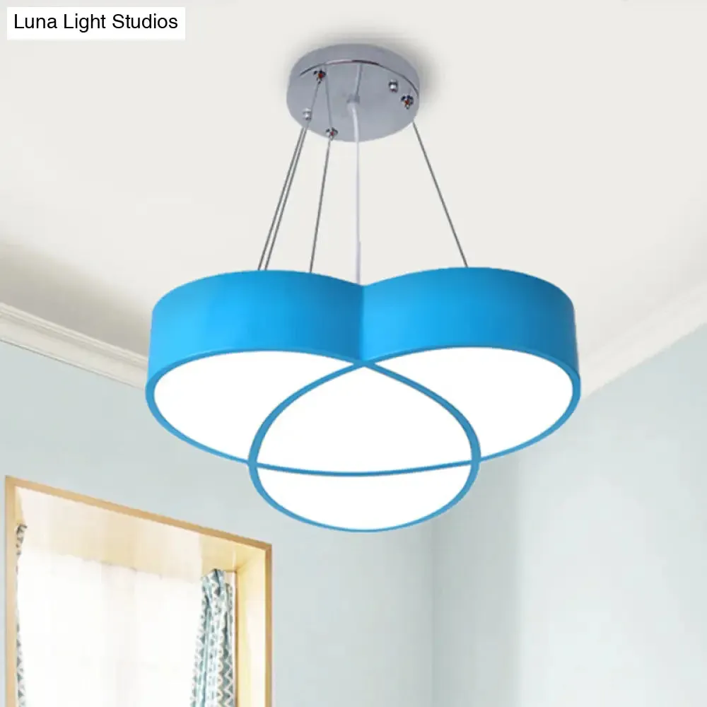 Flower Pendant Light - Creative Metal & Acrylic Lamp for Nursing Room