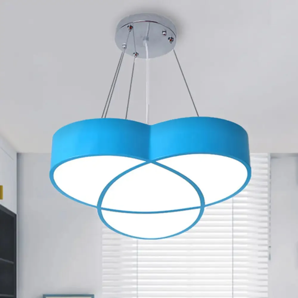 Flower Pendant Light - Creative Metal & Acrylic Lamp for Nursing Room