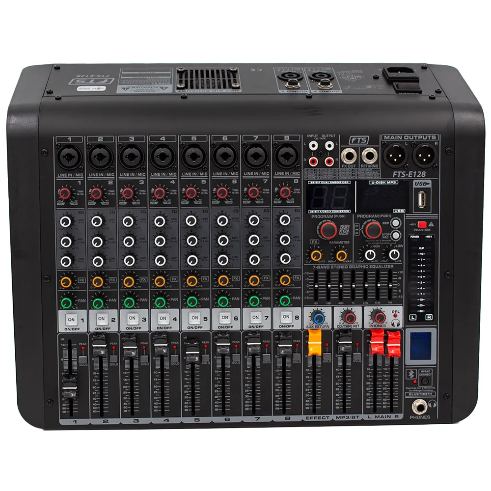 FTS 8 Channel 170W Powered Mixer [E128]