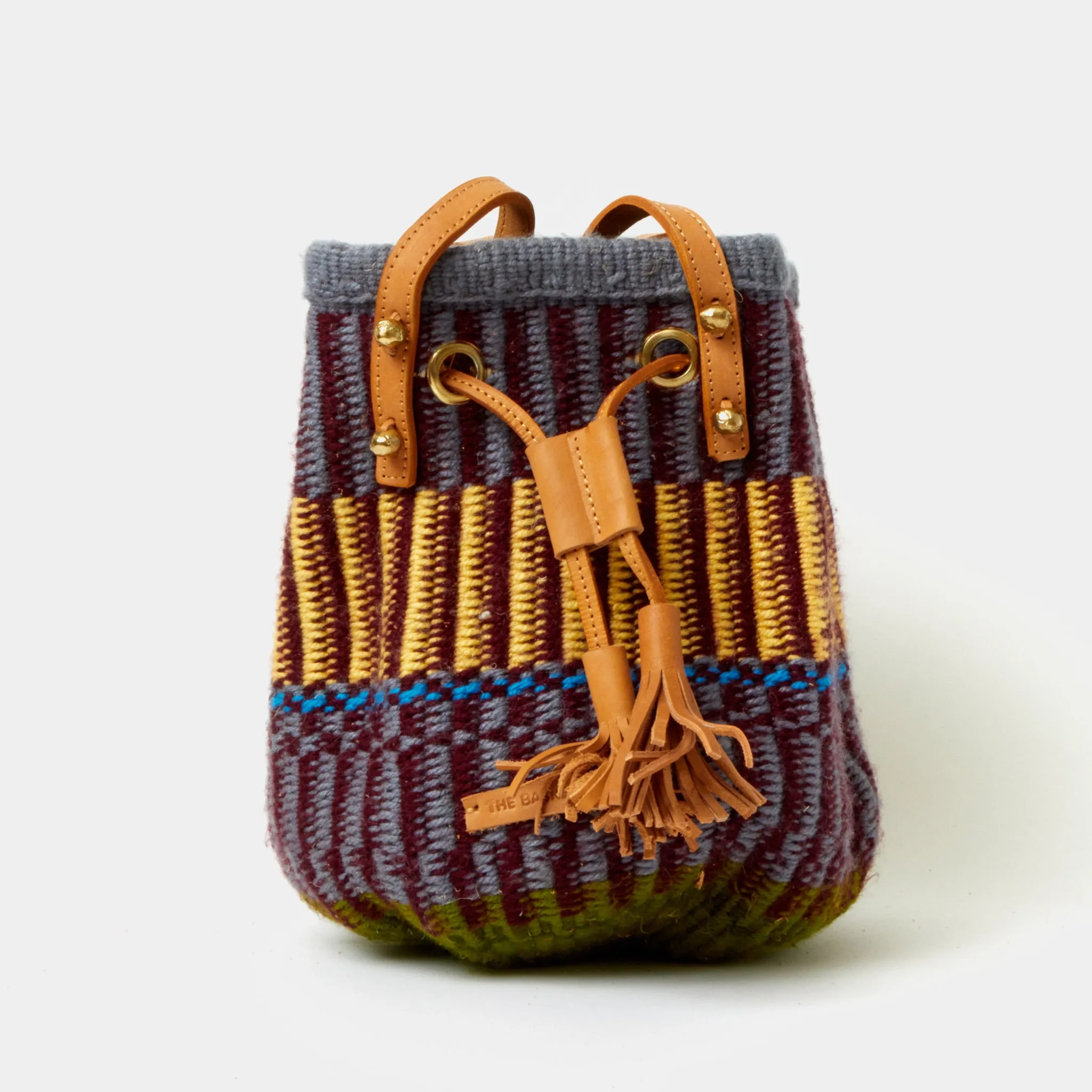 Handwoven Crossbody Bucket Bag