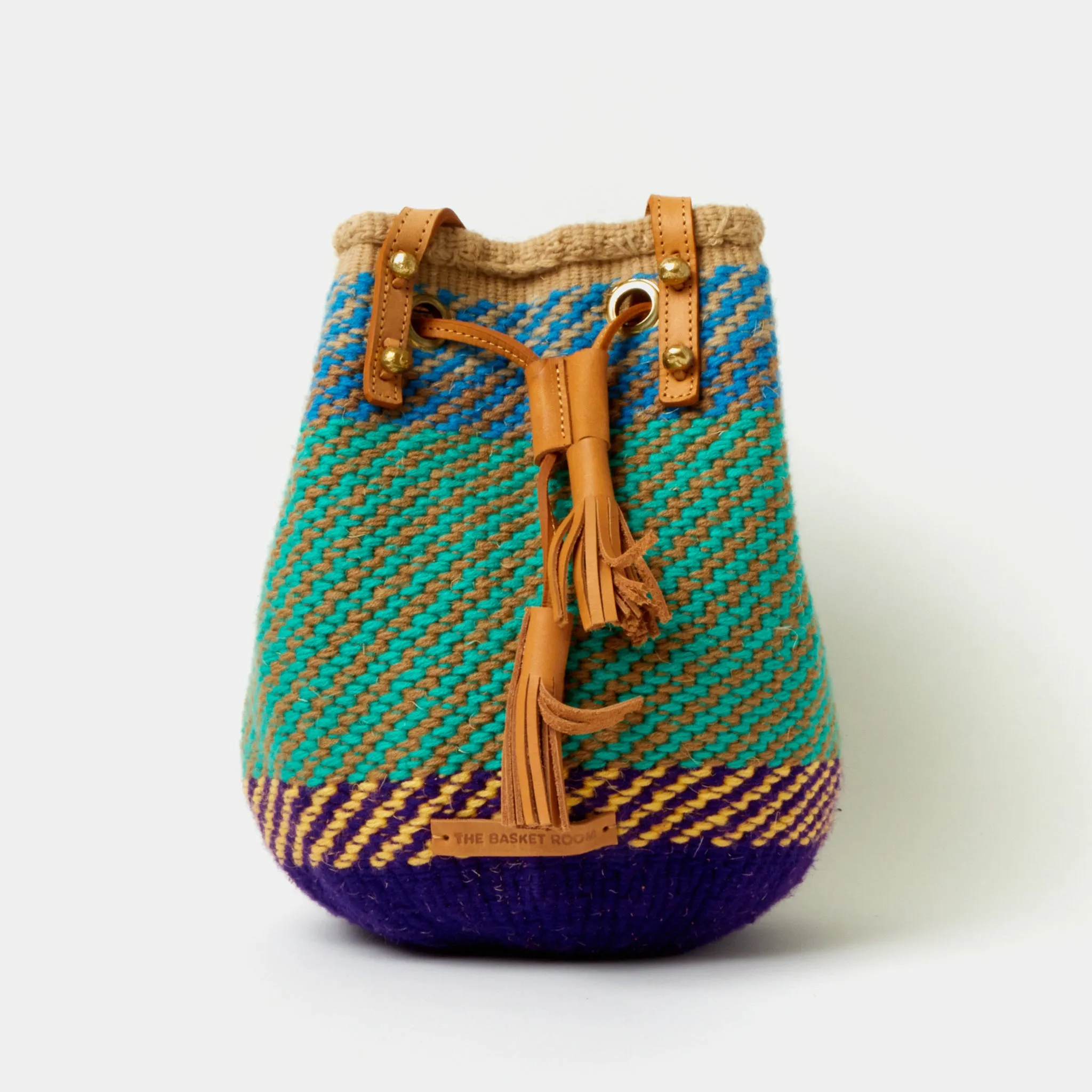 Handwoven Crossbody Bucket Bag