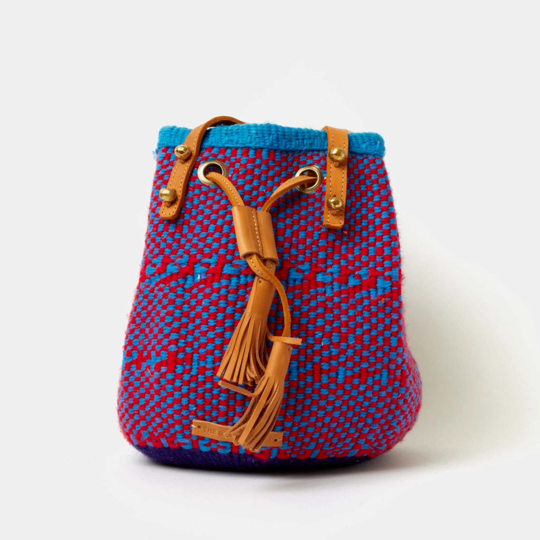 Handwoven Crossbody Bucket Bag