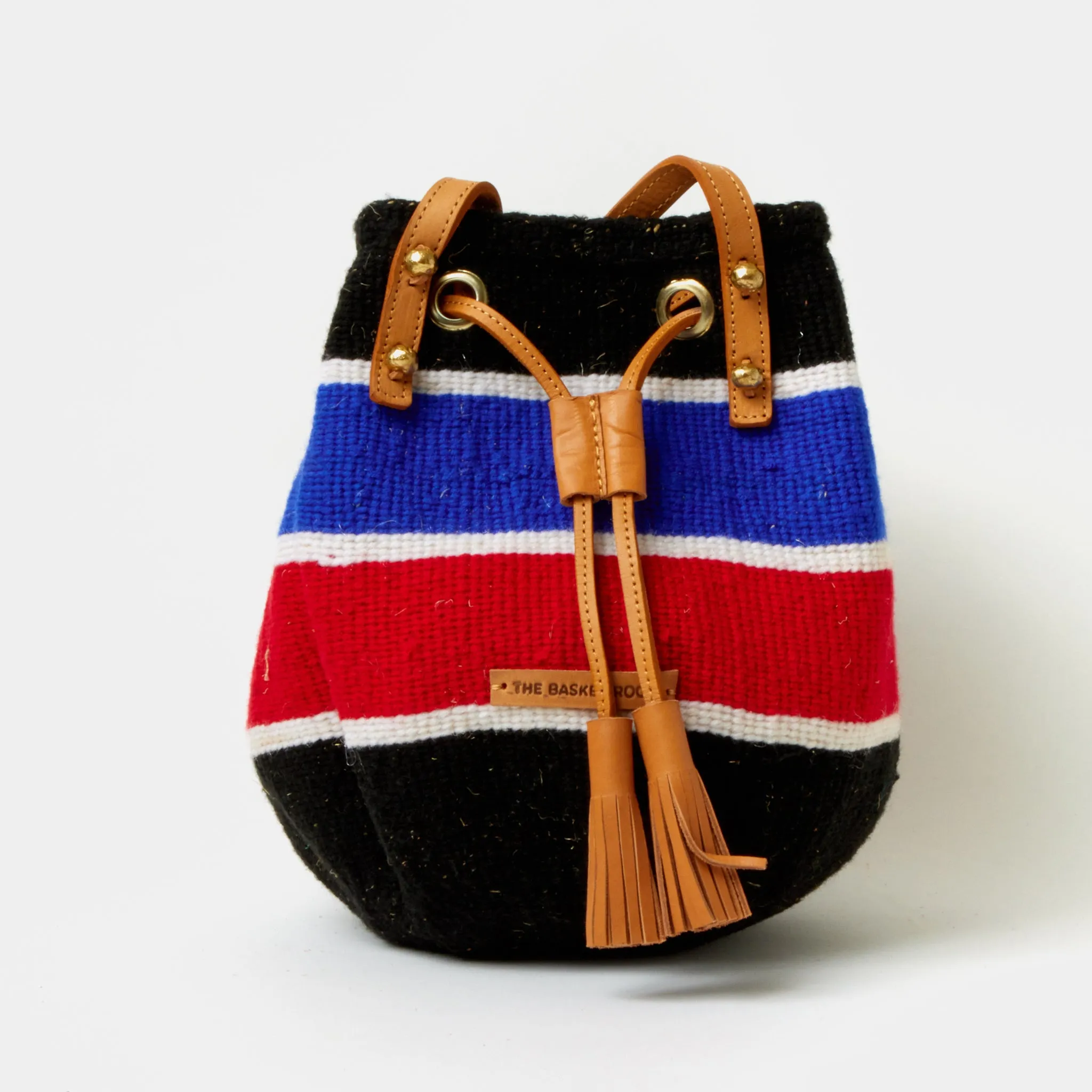 Handwoven Crossbody Bucket Bag