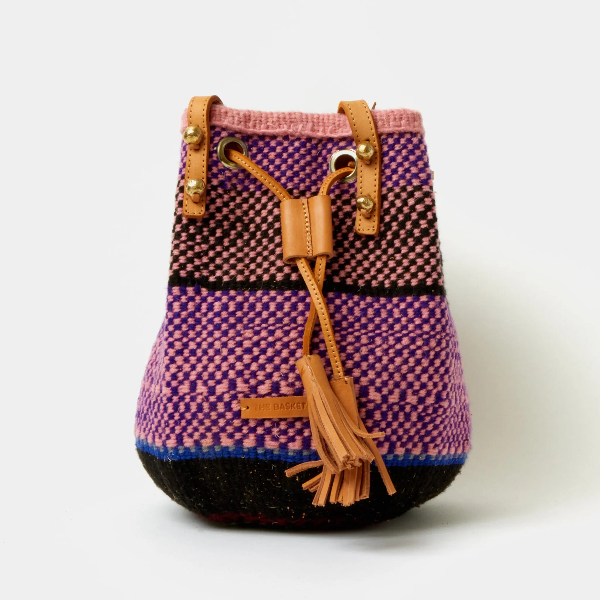 Handwoven Crossbody Bucket Bag