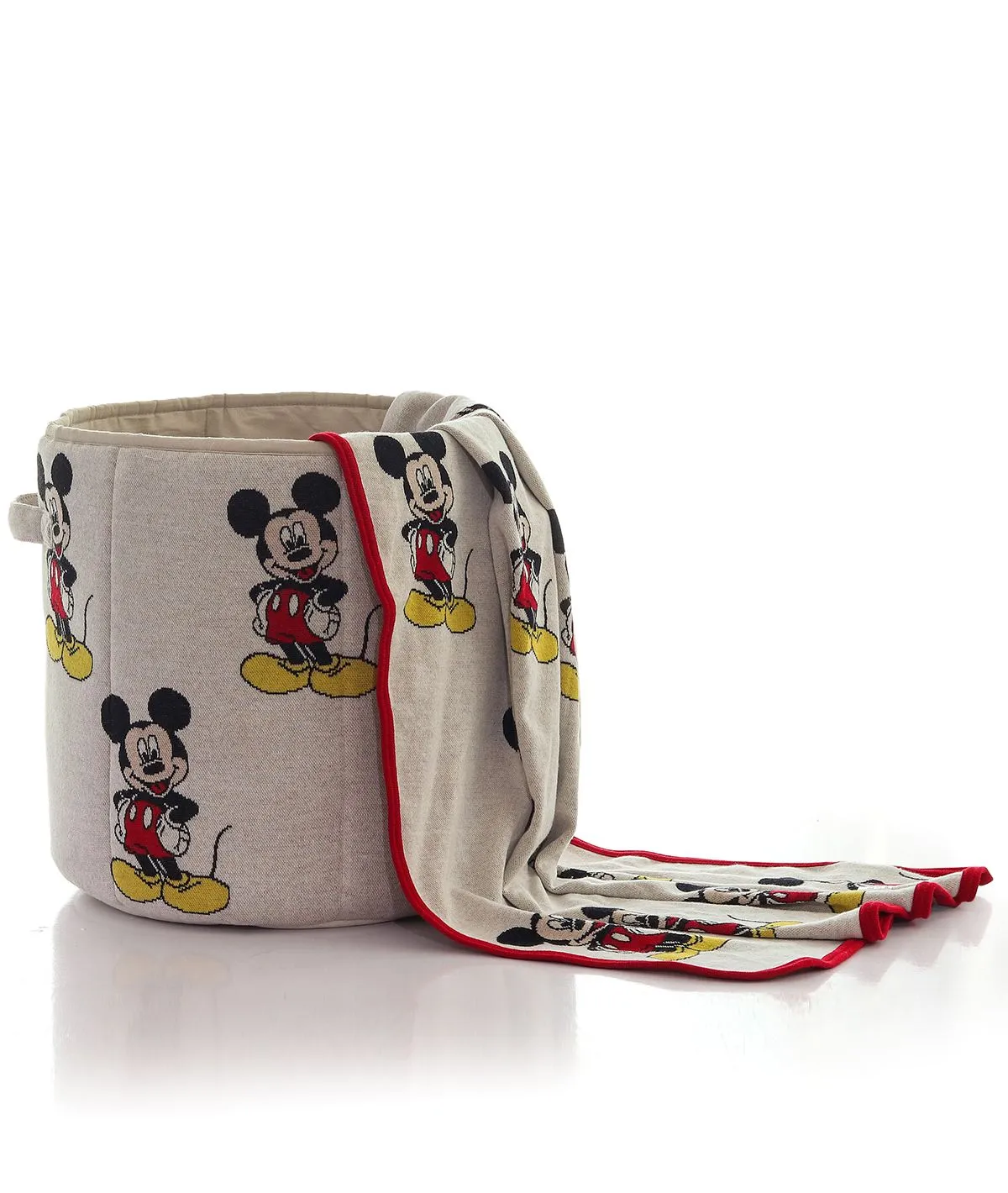 I Love Mickey Mouse - Cotton Knitted Large Kids Baskets For Assembling Toys and other Playing Accessories