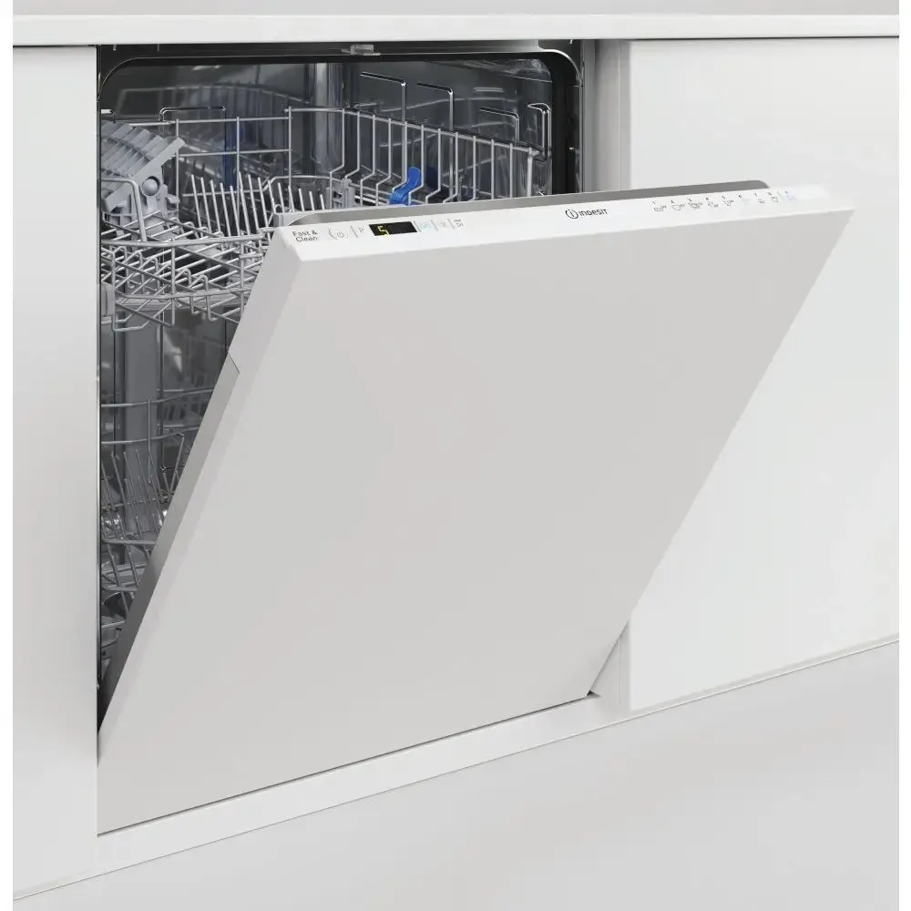 Indesit D2IHD526UK Fully Integrated Dishwasher, 14 Place Settings, 59.8cm Wide - White Control Panel