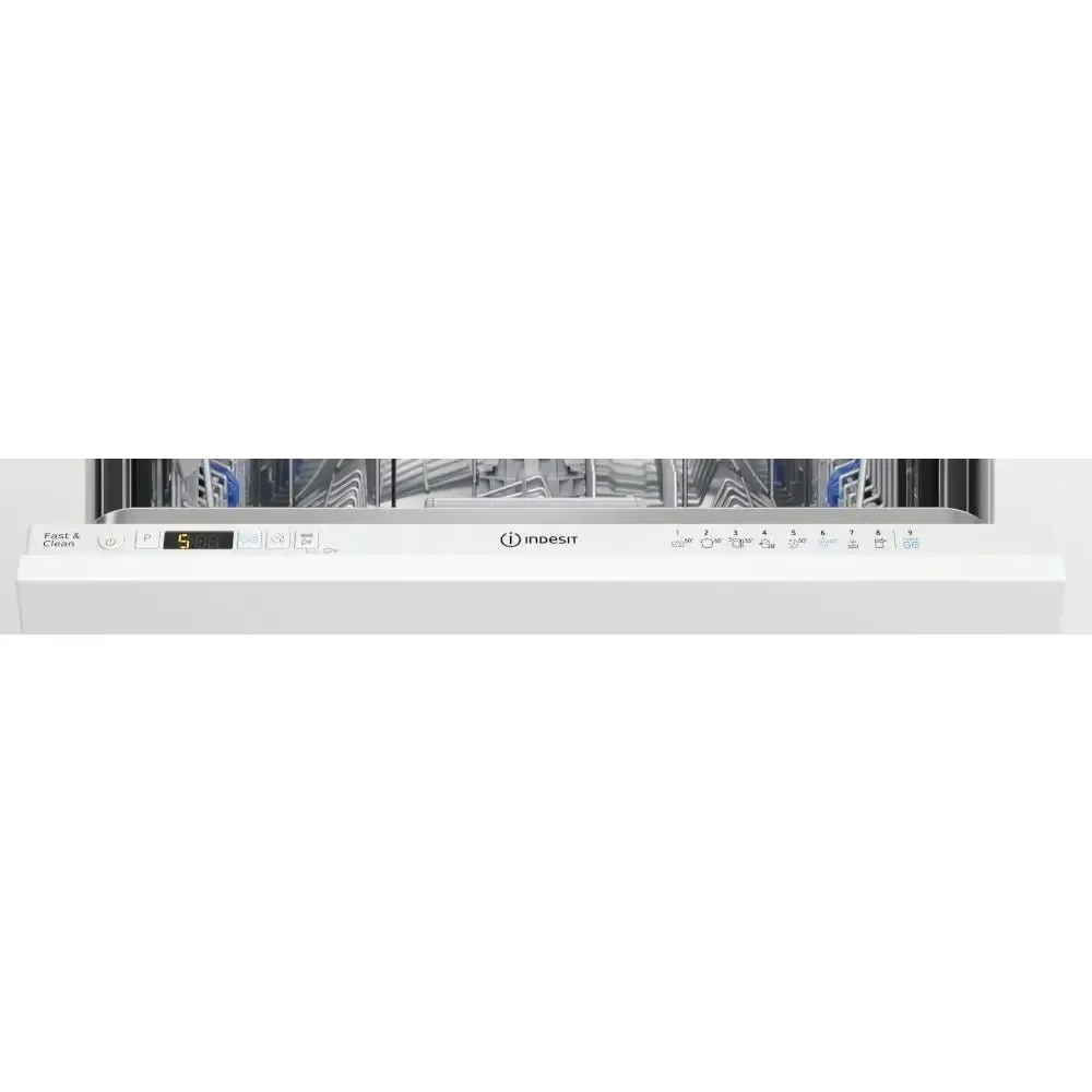 Indesit D2IHD526UK Fully Integrated Dishwasher, 14 Place Settings, 59.8cm Wide - White Control Panel